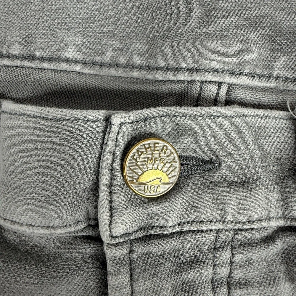 Faherty Men's Grey Stretch Terry Pants 33x30 Denim Casual Straight Leg - Picture 2 of 11